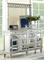 Varian Silver Wood Frame Dresser Mirror with Mirror Insert