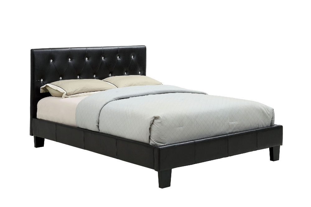 Velen Contemporary Black Twin Bed