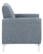 Venture Blue Textured Fabric Chair