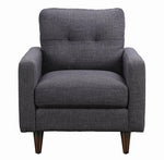 Watsonville Grey Linen-Like Fabric Chair