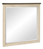 Weaver Antique White Wood Frame Dresser Mirror