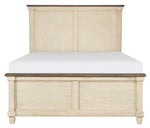 Weaver Antique White Wood King Bed