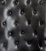 Yelena Gray/Black Leatherette/Wood Arm Chair