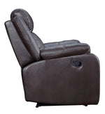 Yerba Dark Brown Manual Recliner