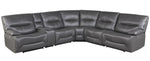 Dyersburg 6-Pc Gray Power Recliner Sectional Sofa