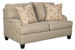 Almanza Wheat Fabric Loveseat