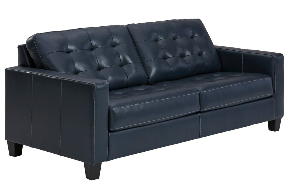 Altonbury Blue Leather 2-Seat Sofa