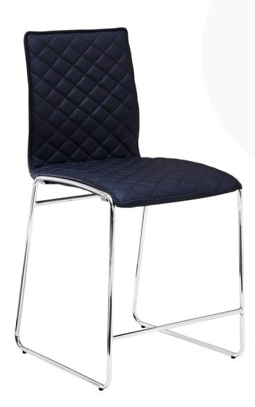 Tarina 2 Black Fabric Counter Height Chairs