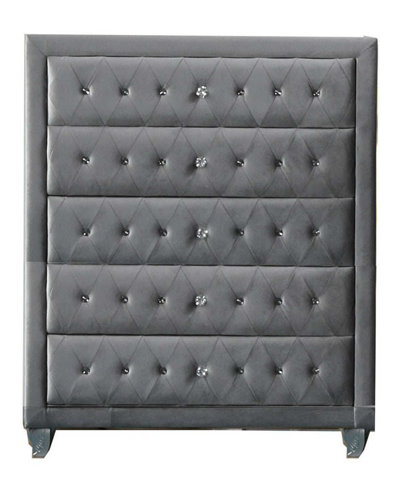 Emma Grey Crushed Velvet Chest