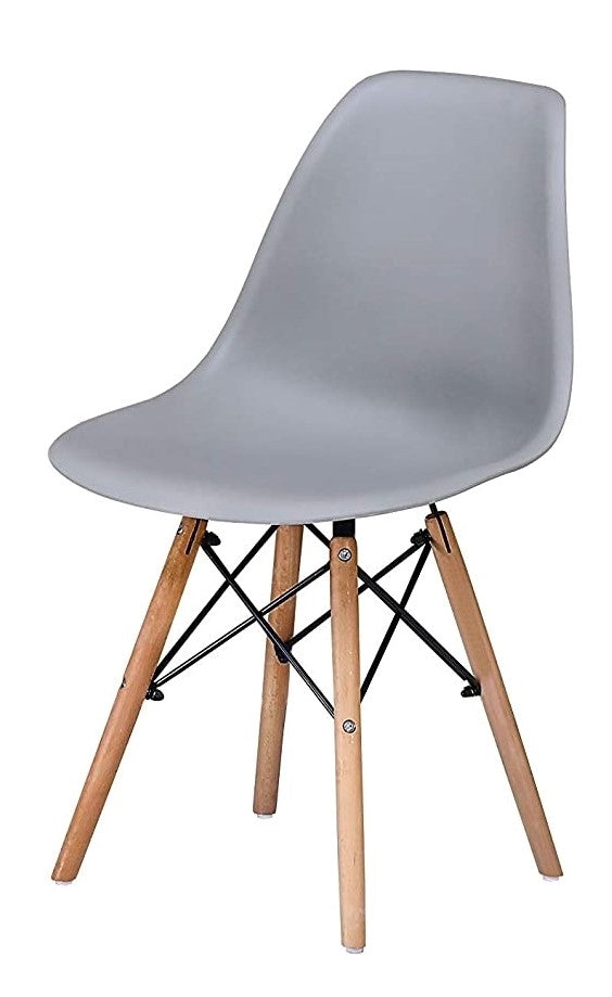 Gwenyth 4 Grey Plastic Side Chairs