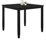 Agnetha Black Wood Square Counter Height Table