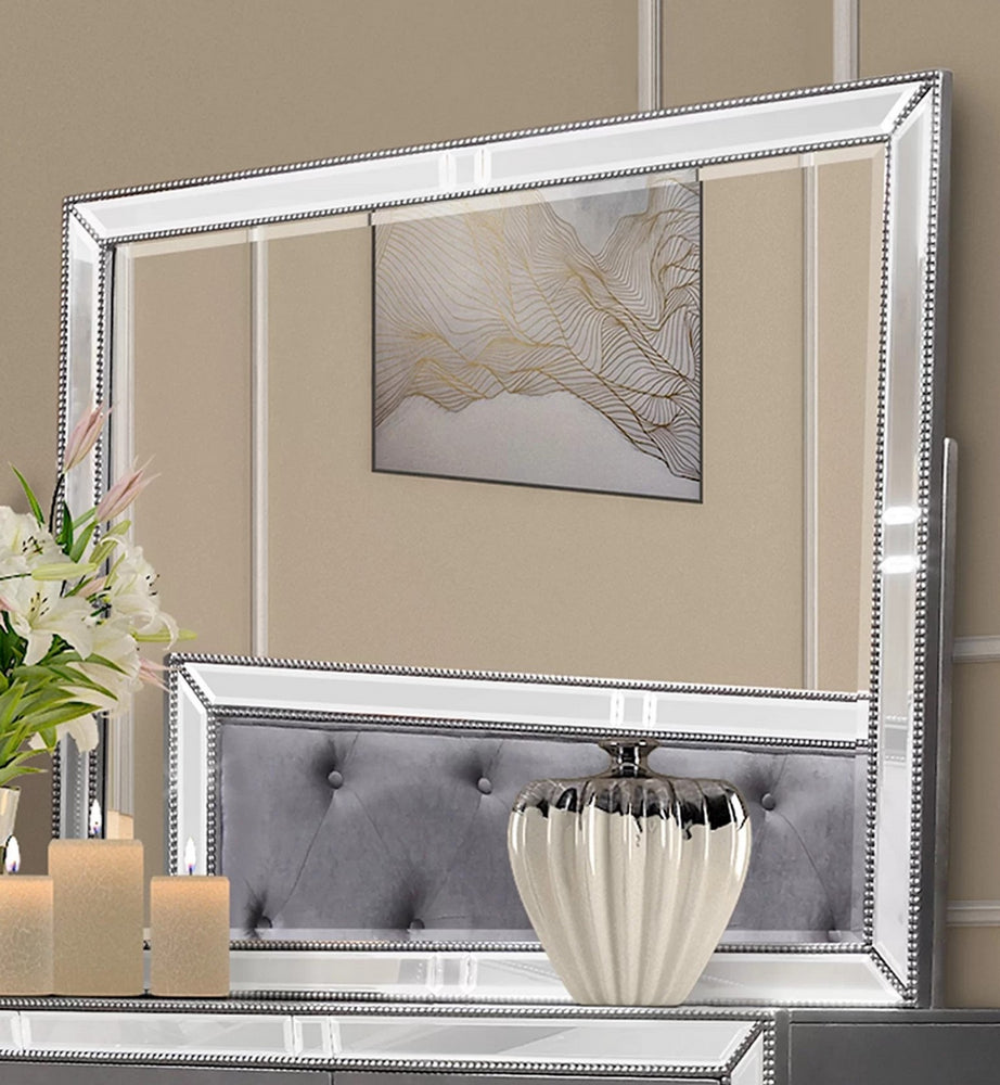 Beronica Sedona Silver Wood Dresser Mirror