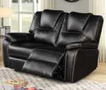 Devorah 2-Pc Black Power Recliner Sofa Set