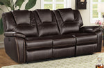 Devorah 3-Pc Dark Brown Power Recliner Sofa Set