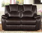 Devorah 3-Pc Dark Brown Power Recliner Sofa Set