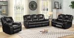 Devorah Black Air Leatherette Manual Recliner