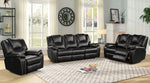 Devorah Black Air Leatherette Power Recliner