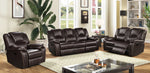 Devorah Dark Brown Leatherette Manual Recliner