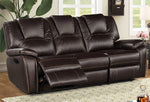 Devorah Dark Brown Manual Recliner Sofa