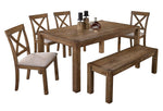 Janet Driftwood Wood Dining Bench