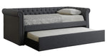 Lyda Gray Fabric Twin Daybed with Trundle