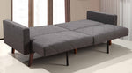 Orla Gray Linen Fabric Split Back Sofa Bed