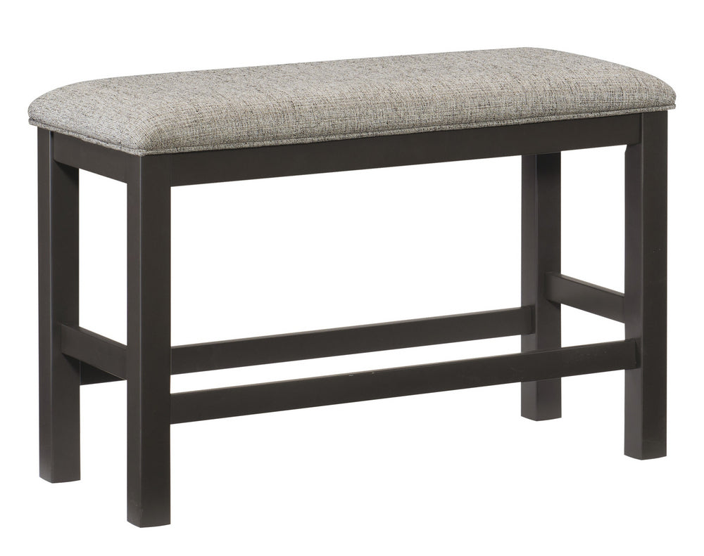 Elias Gray Wood/Fabric Counter Height Bench