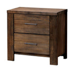 Elkton Oak Wood 2-Drawer Nightstand