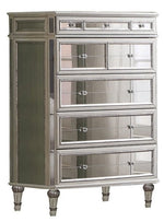 Pamella Antique Cream Mirrored Chest