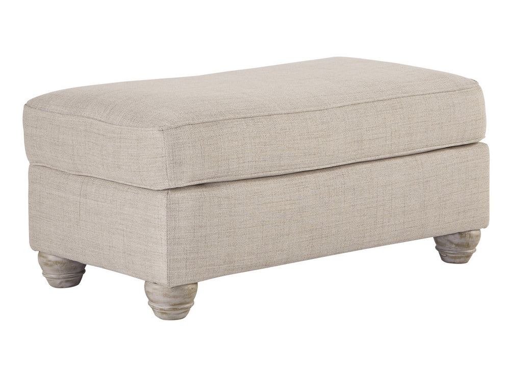 Traemore Linen Fabric Ottoman