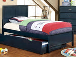 Prismo Blue Twin Bed with Trundle