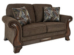 Miltonwood Teak Fabric Loveseat