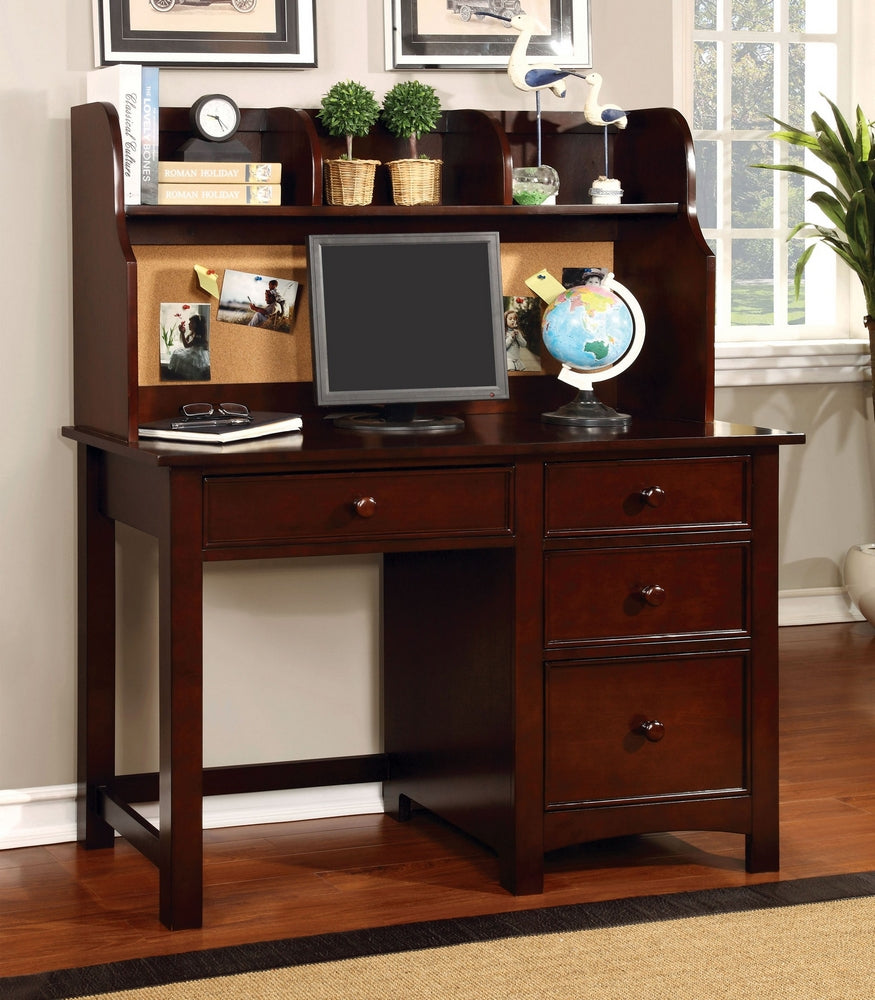 Omnus Cherry Wood Desk with Hutch