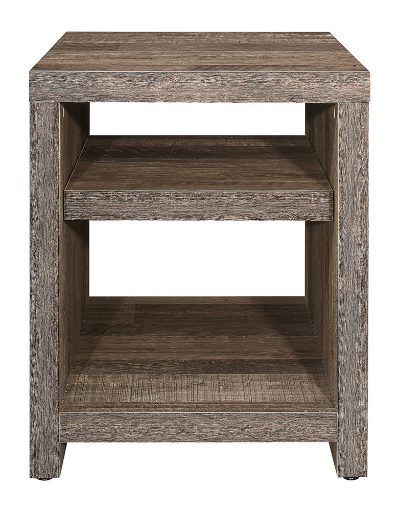 Danio Rustic Natural Wood Finish End Table