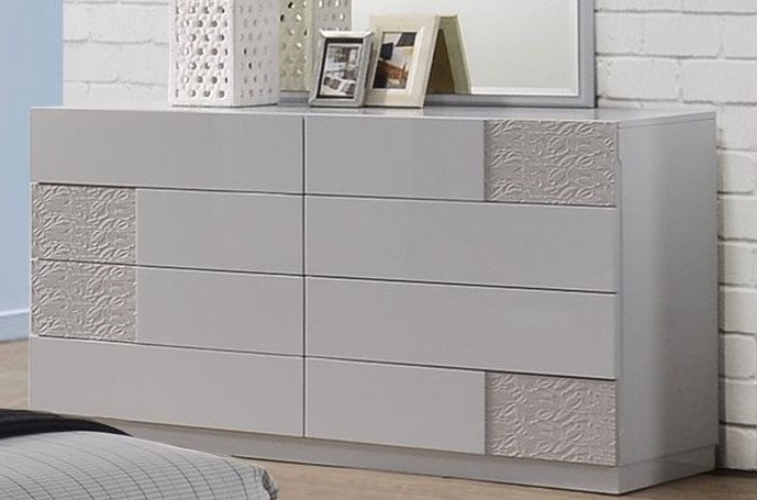 Naple Silver Line Lacquer Wood Dresser