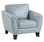 Spivey Aqua Top Grain Leather Chair