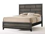 Valdemar Weathered Gray Wood King Bed with Low Footboard