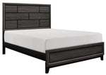 Davi Gray Wood King Bed