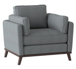 Bedos Gray Fabric Chair