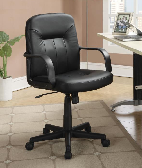 Goizargi Black Leatherette Office Chair