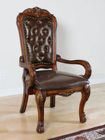 Dresden Cherry Oak Wood/PU Leather Office Chair