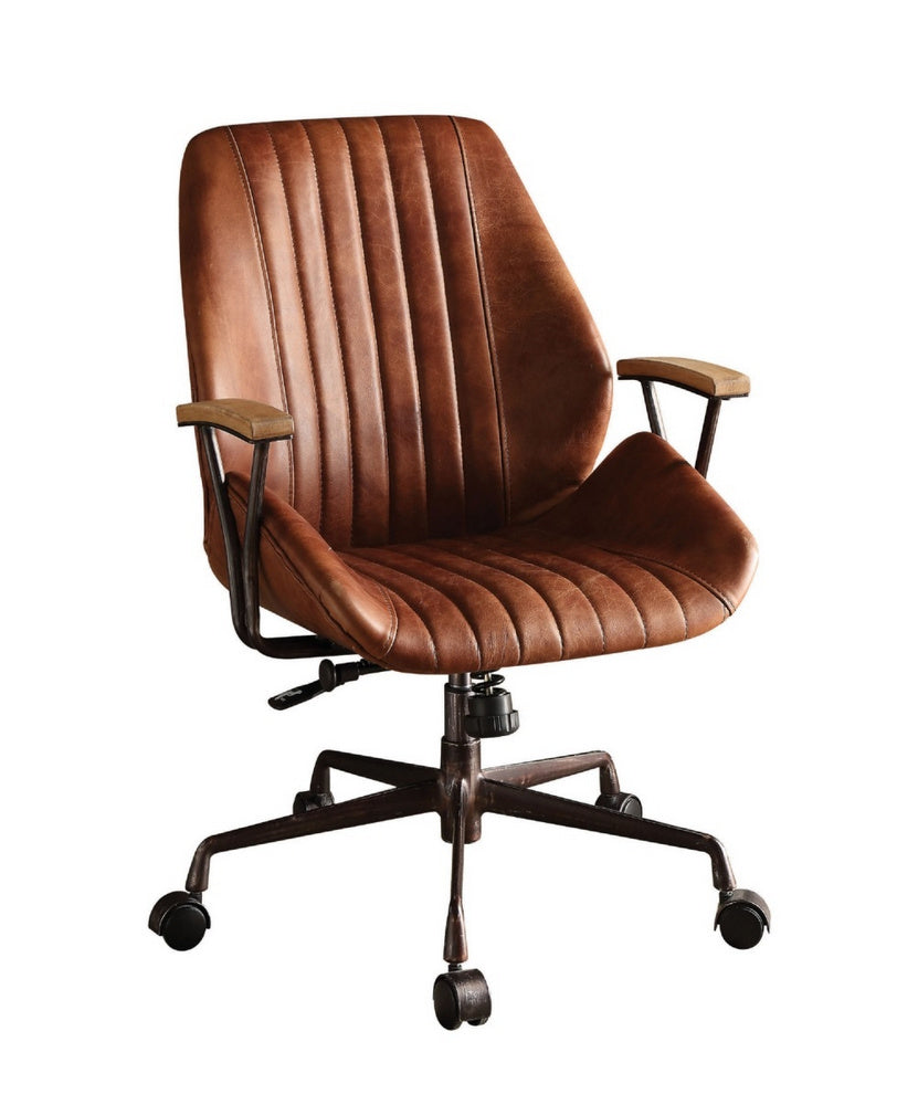 Hamilton Cocoa Top Grain Leather Executive Office Chair