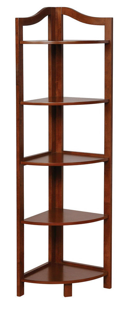 Alyssa Oak Wood 5-Tier Ladder Shelf