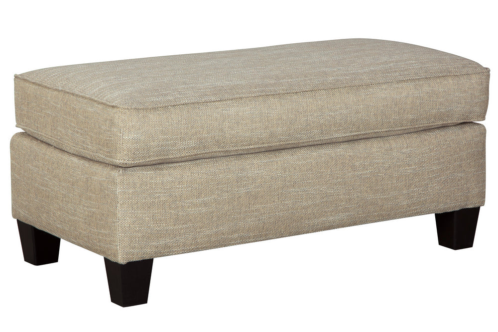 Almanza Wheat Fabric Ottoman