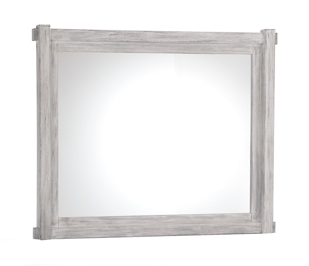 Brashland White Wood Dresser Mirror