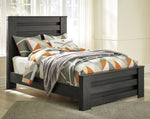 Brinxton Black Wood Full Panel Bed