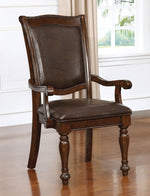 Alpena 2 Brown Cherry Wood Arm Chairs