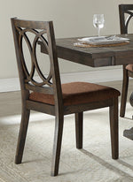 Jameson 2 Brown Fabric/Espresso Wood Side Chairs