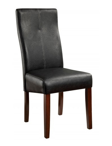 Bonneville 2 Black/Brown Cherry Side Chairs