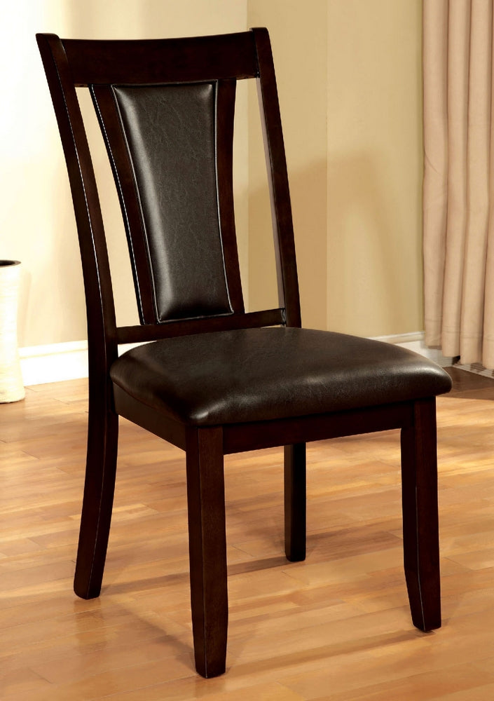 Brent 2 Dark Cherry/Brown Side Chairs